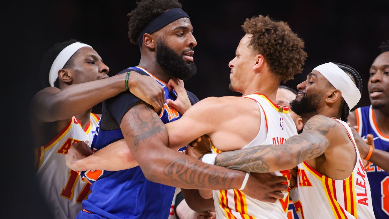 Mitchell Robinson, Dyson Daniels fined for Knicks-Hawks skirmish