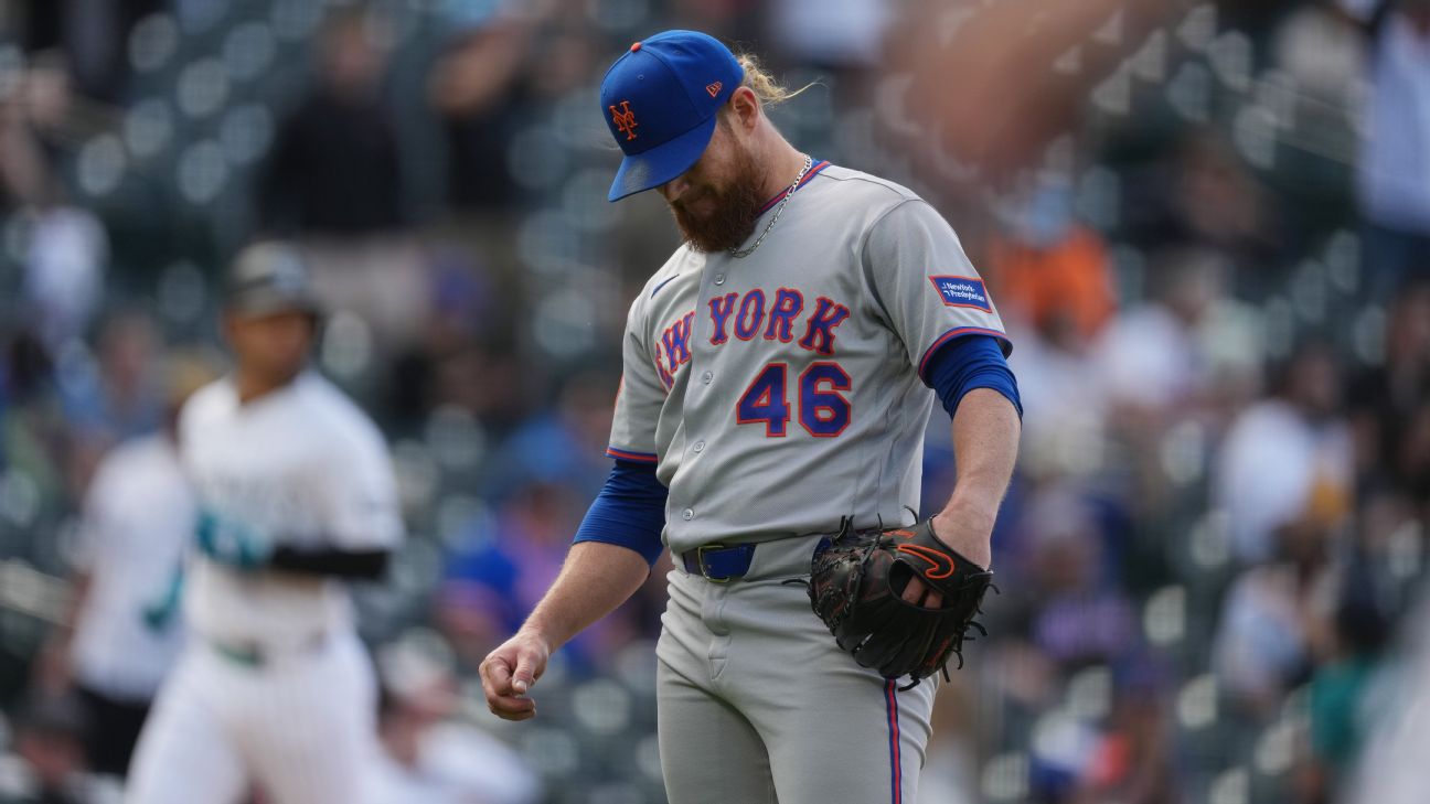 Mets designate veteran reliever Craig Kimbrel for assignment