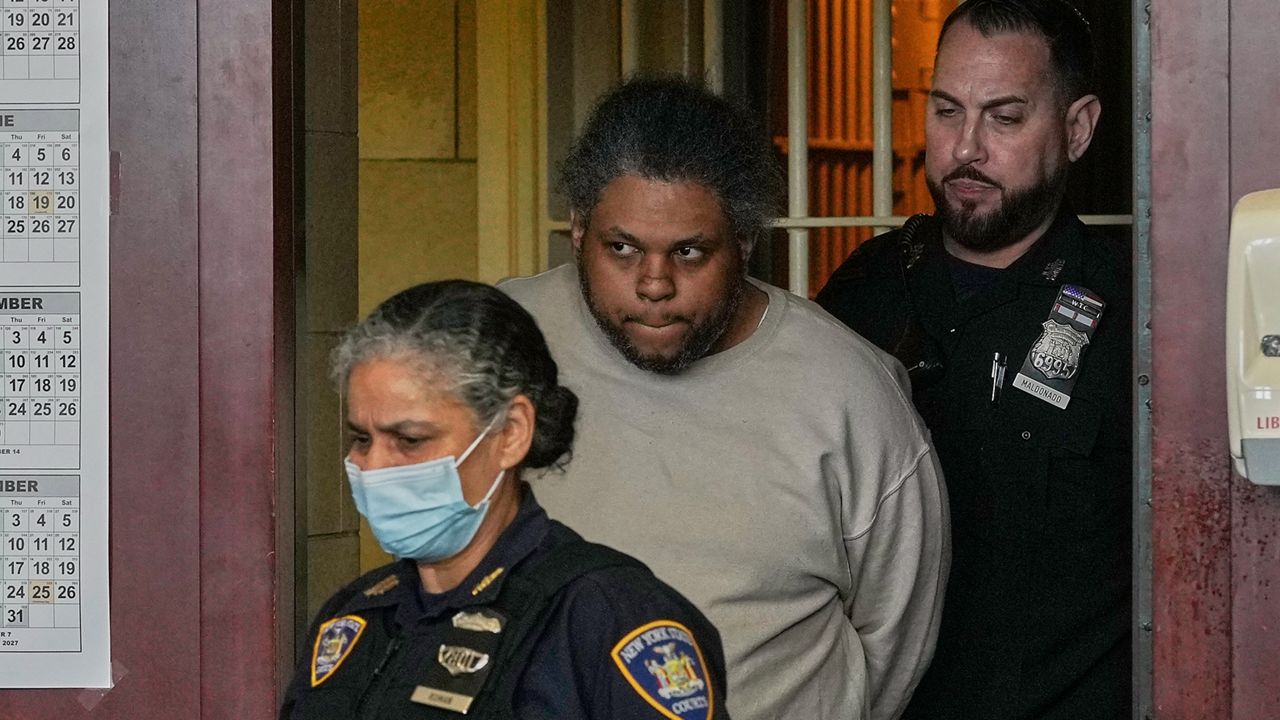Randy Santos enters court for sentencing on Thursday, May 28, 2026. (AP Photo/Richard Drew)
