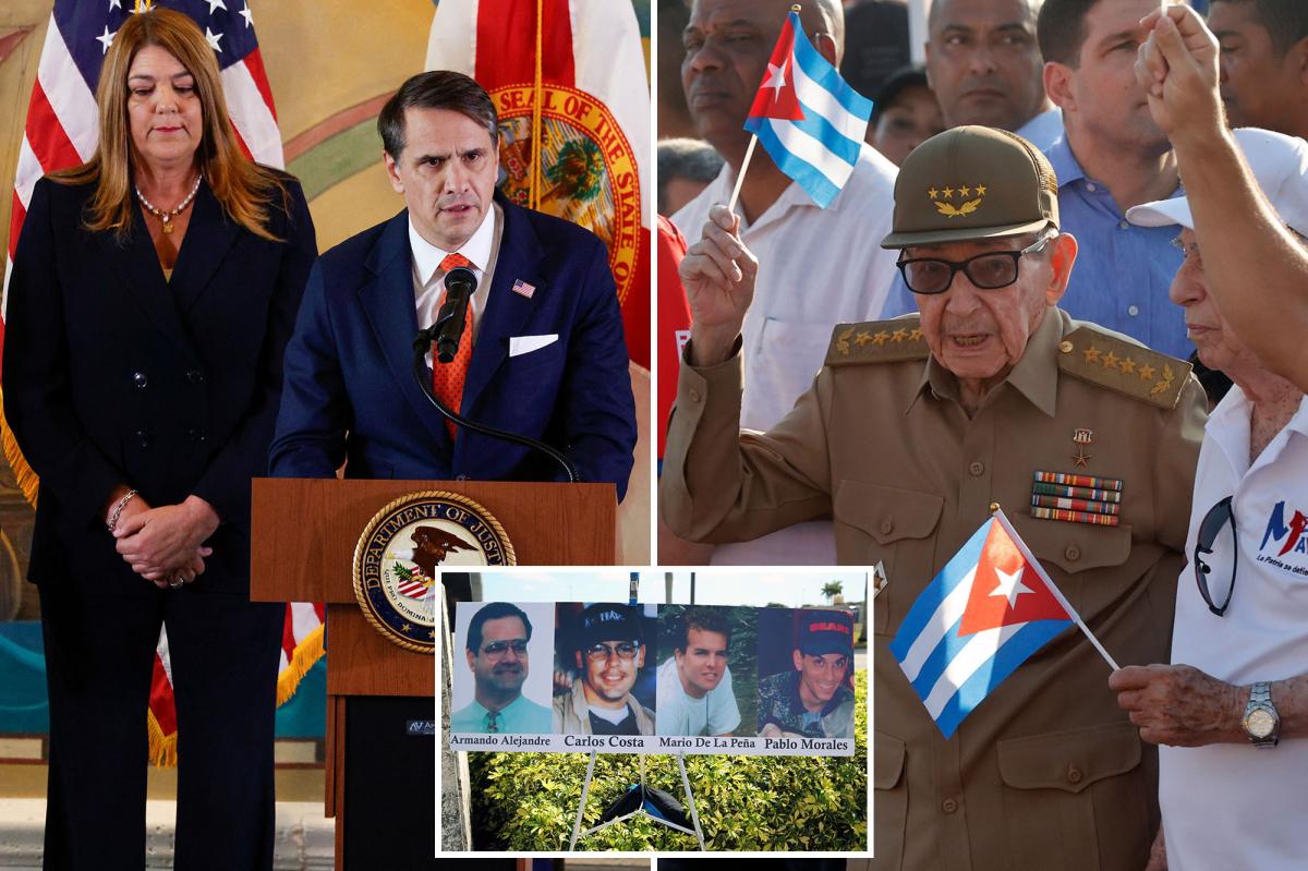 Ex-Cuba leader Raul Castro, 94, charged with murder, conspiracy to kill Americans in 1996 shootdown of humanitarian planes