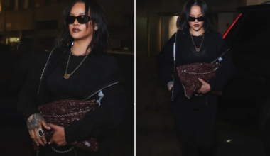 Rihanna turned a simple all-black look into a standout NYC fashion moment with one statement bag