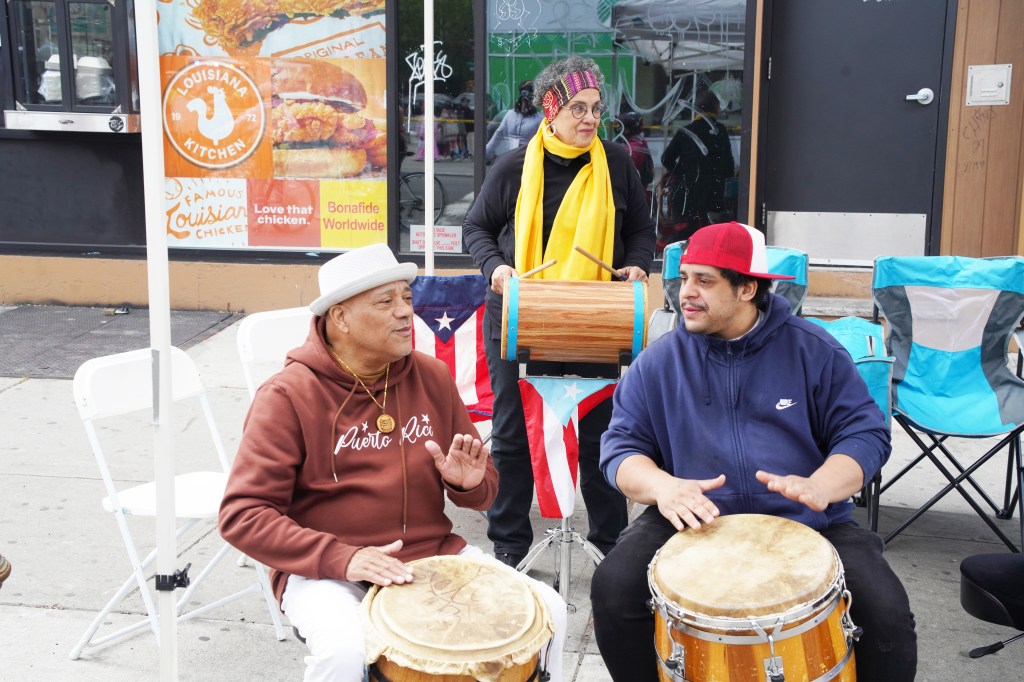 Scene from East 138 Street near 3rd Ave in the Annual Five Boro Bike Tour on May 3, 2026 in New York City.