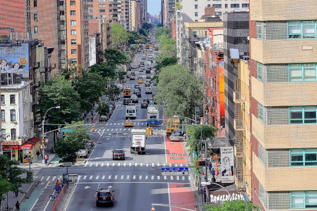 Traffic moves along First Ave. in Manhattan in this file photo. (Shutterstock)