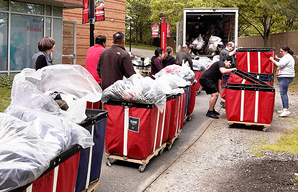 Annual Residence Village Move-Out Offers St. John’s Students a Chance to Give Back