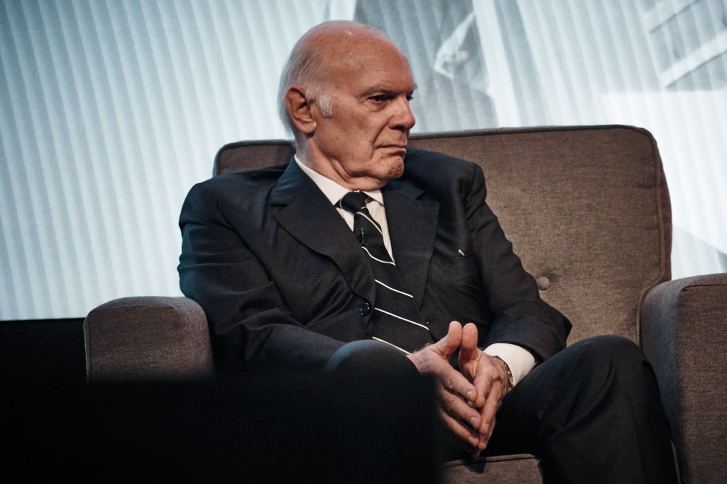 Steven Roth, Chairman and CEO of Vornado Realty Trust, sits in a chair.