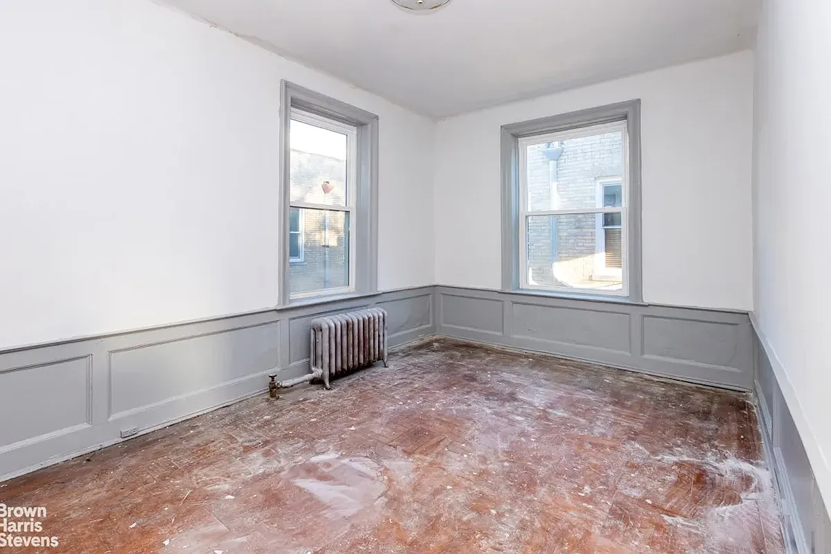 living room with two exposures