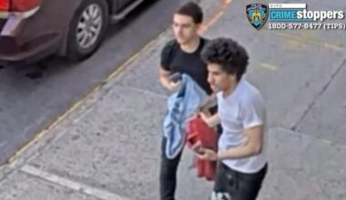 VIDEO: Suspects switch sweaters after Bronx playground shooting