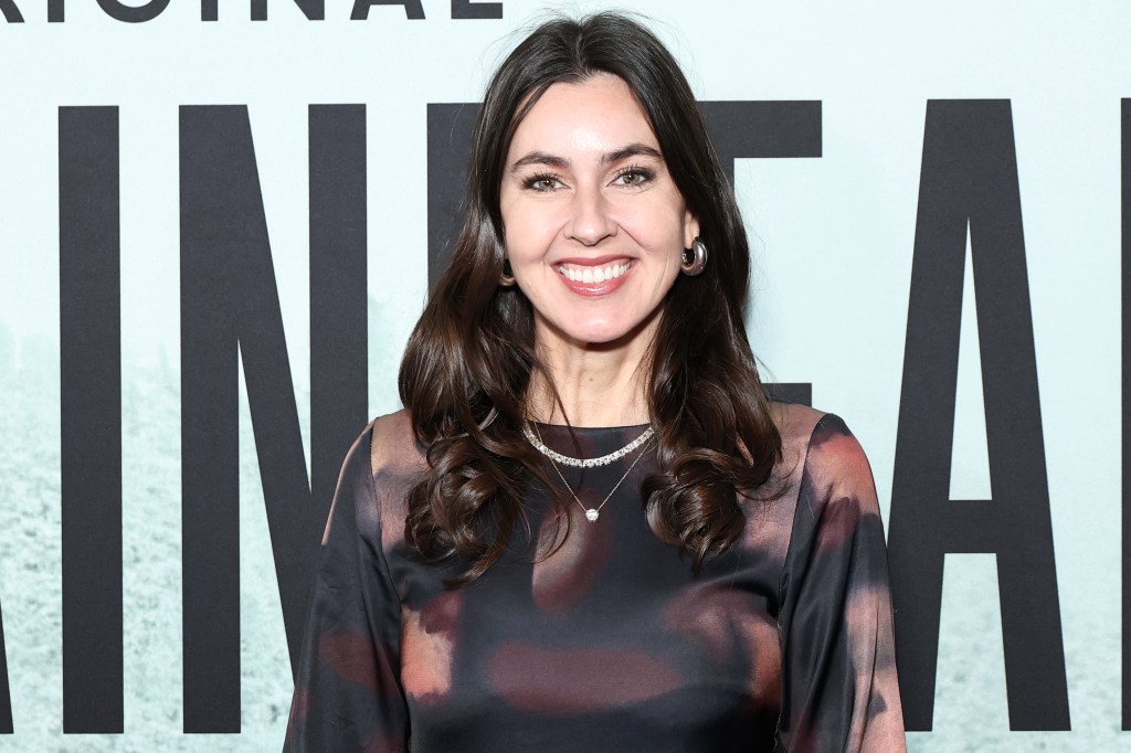 Taylor Lorenz smiling at the HBO "Mountainhead" World Premiere.