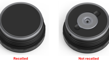 The stopper of the recalled Food Jars and Bottles has no pressure relief (metal) in the center. Photo: US Consumer Product Safety Commission