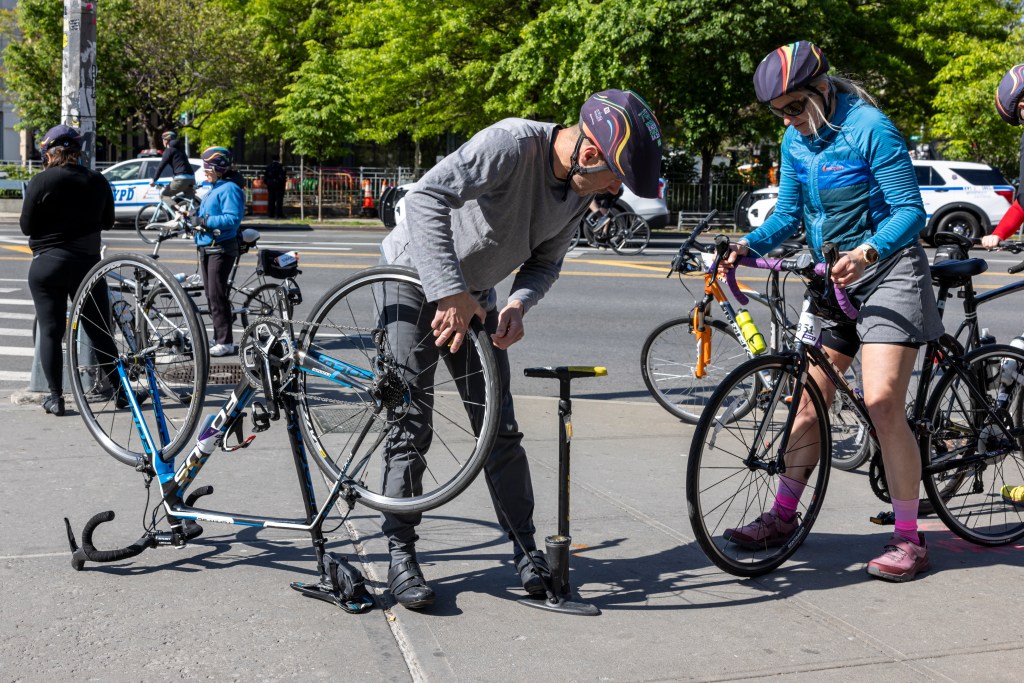 Cyclists from across all over the world participating in the Annual Five Boro Bike Tour on May 3, 2026 in New York City.