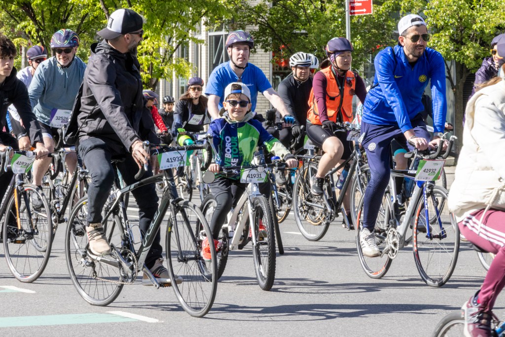 Cyclists from across all over the world participating in the Annual Five Boro Bike Tour on May 3, 2026 in New York City.