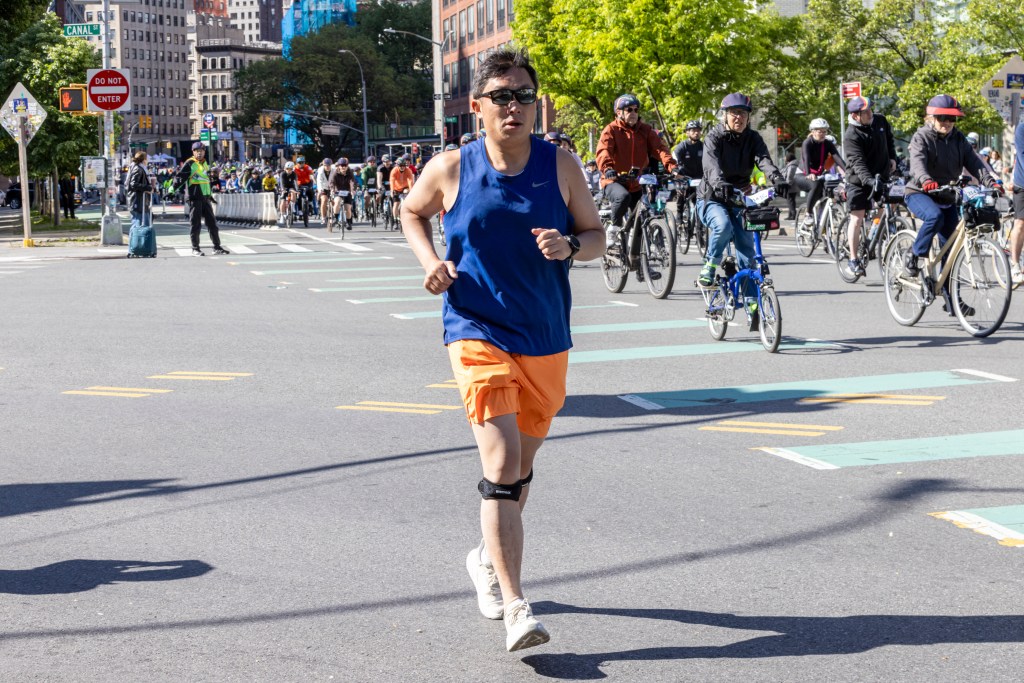 Cyclists from across all over the world participating in the Annual Five Boro Bike Tour on May 3, 2026 in New York City.