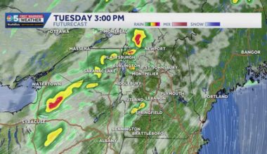 When to expect downpours, storms in Vermont, New York Tuesday and Wednesday