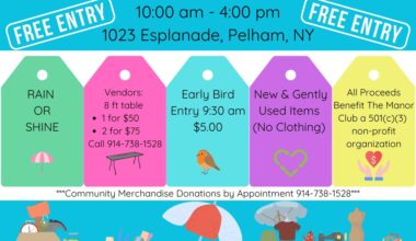 The Manor Club of Pelham to Host Spring Tag Sale