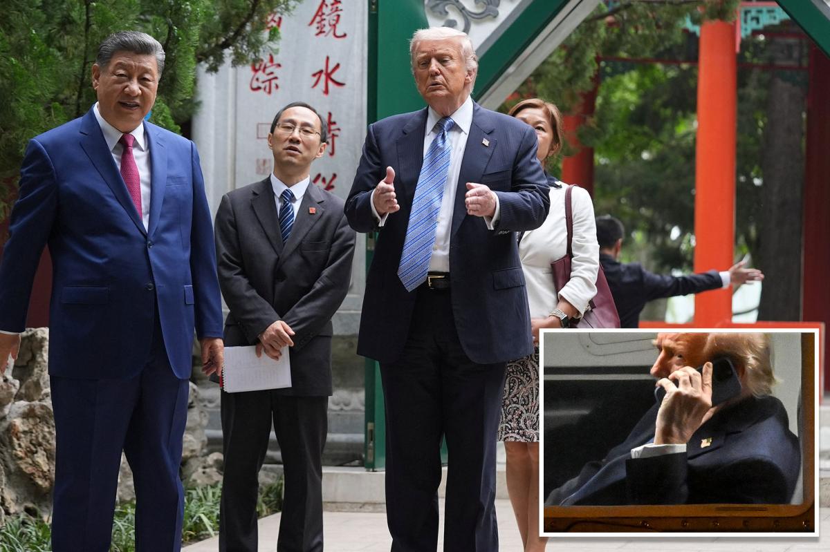 Trump bare-knuckles his way through China summit without his trusty cellphone