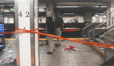 New York City police release footage of machete-wielding man shot at Grand Central
