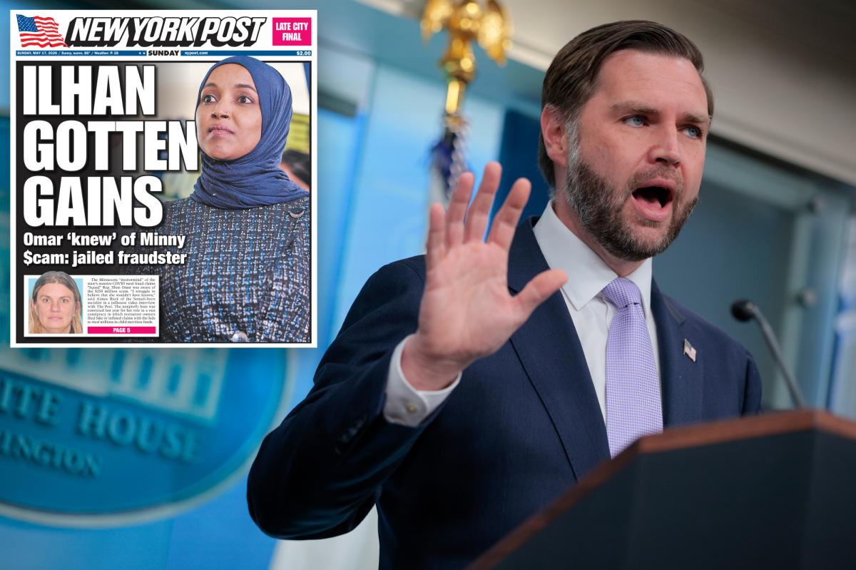 Vance says Rep. Ilhan Omar is under DOJ investigation 'right now'