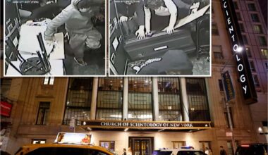 Crazy video shows mob ransack NYC Scientology church as 3 busted for possible social media stunt