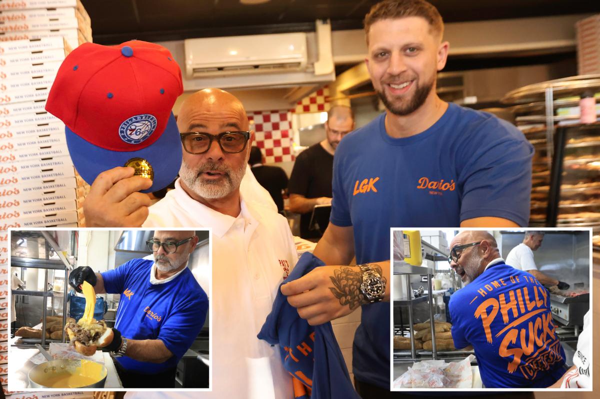 Owner of iconic Pat's cheesesteaks in Philly forced to work in NY over Knicks bet