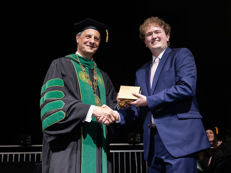 Manhattan University Awards William Walker ’26 Prestigeous Joseph J. Gunn ’30 Alumni Medal