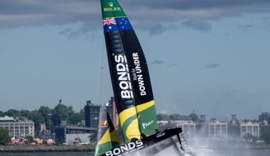 Bizarre first day at the New York Sail Grand Prix with only 4 boats launched