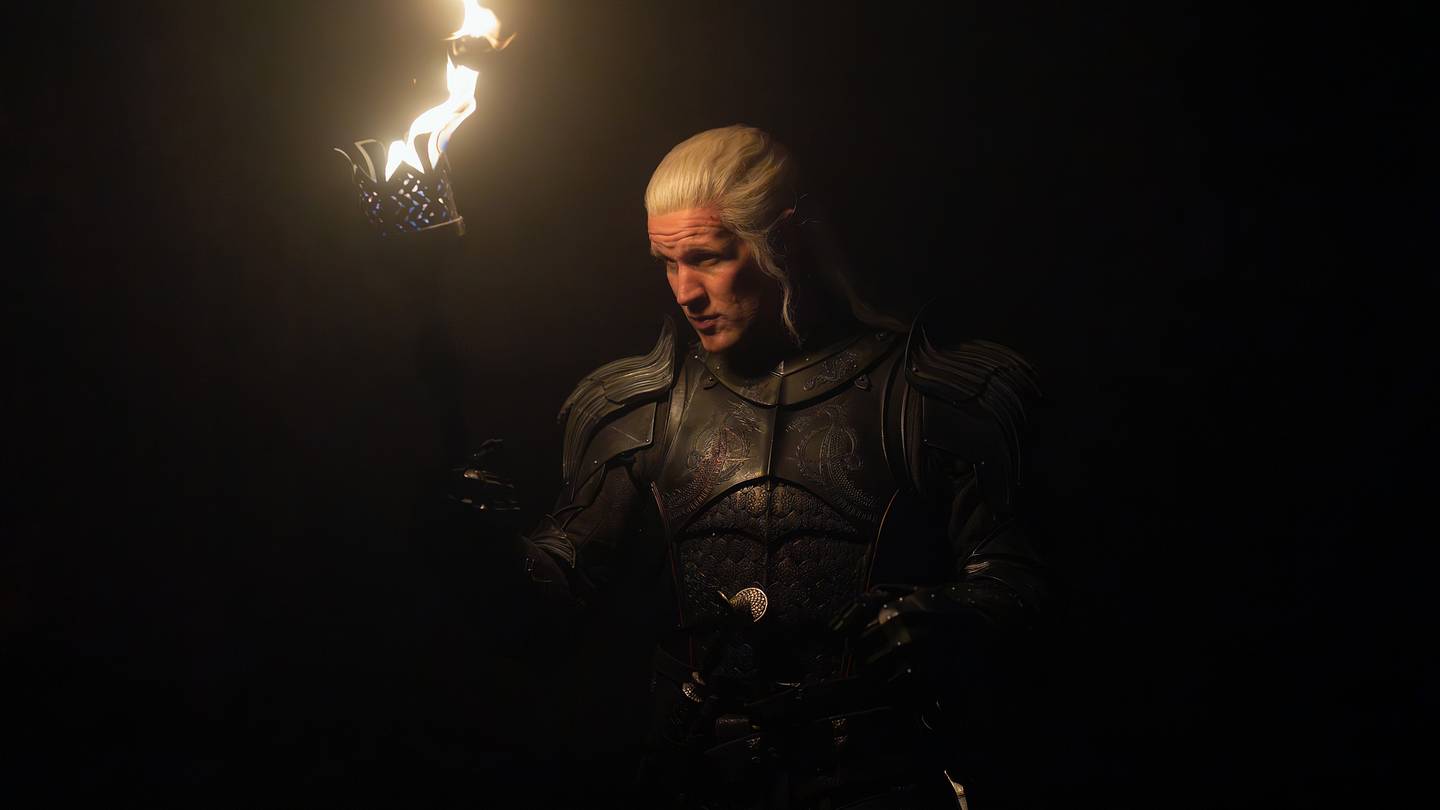 Simon Russell Beale (Simon Strong) in House of the Dragon season 3.