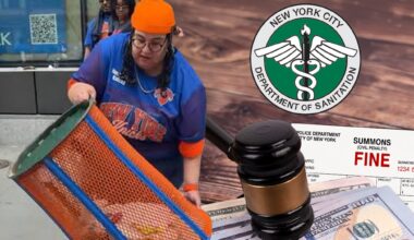 Knicks Fan Fined for Stealing NYC Trash Can Despite Returning It