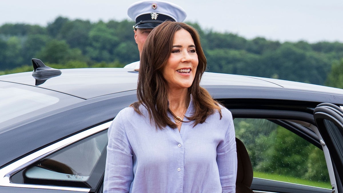 Queen Mary steps out in a soft pink ensemble with the chic hairstyle royal fans love
