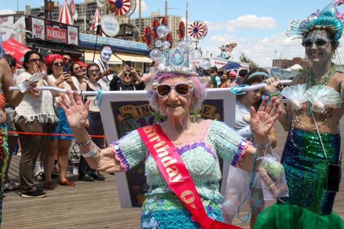 gela buchbinder at mermaid parade