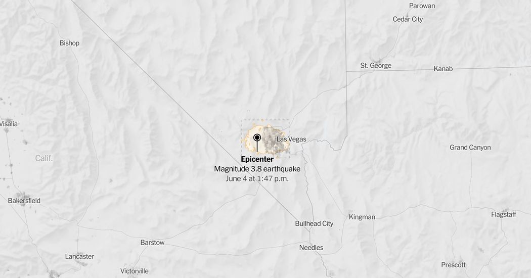 Map: 3.8-Magnitude Earthquake Shakes Las Vegas