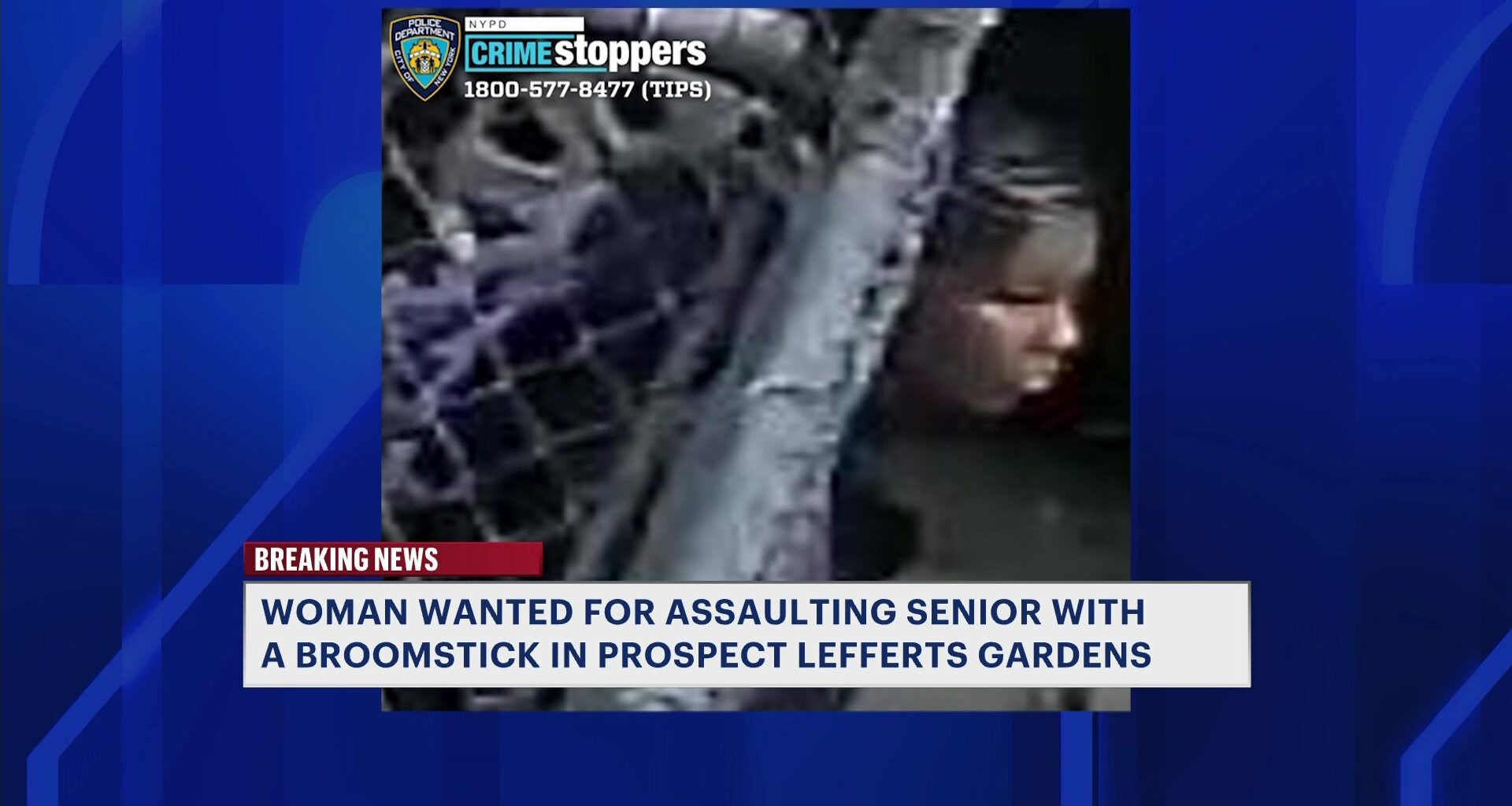 News 12 | Bronx | Woman On The Run After 98 Year Old Man Attacked With Chair Broomstick In Prospect Lefferts Building