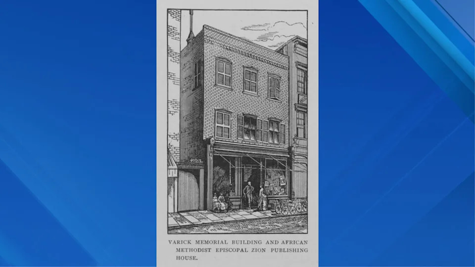 Schomburg Center for Research in Black Culture, Manuscripts, Archives and Rare Books Division, The New York Public Library. “Varick Memorial building and African Methodist Episcopal Zion publishing house.” The New York Public Library Digital Collections. 1895.