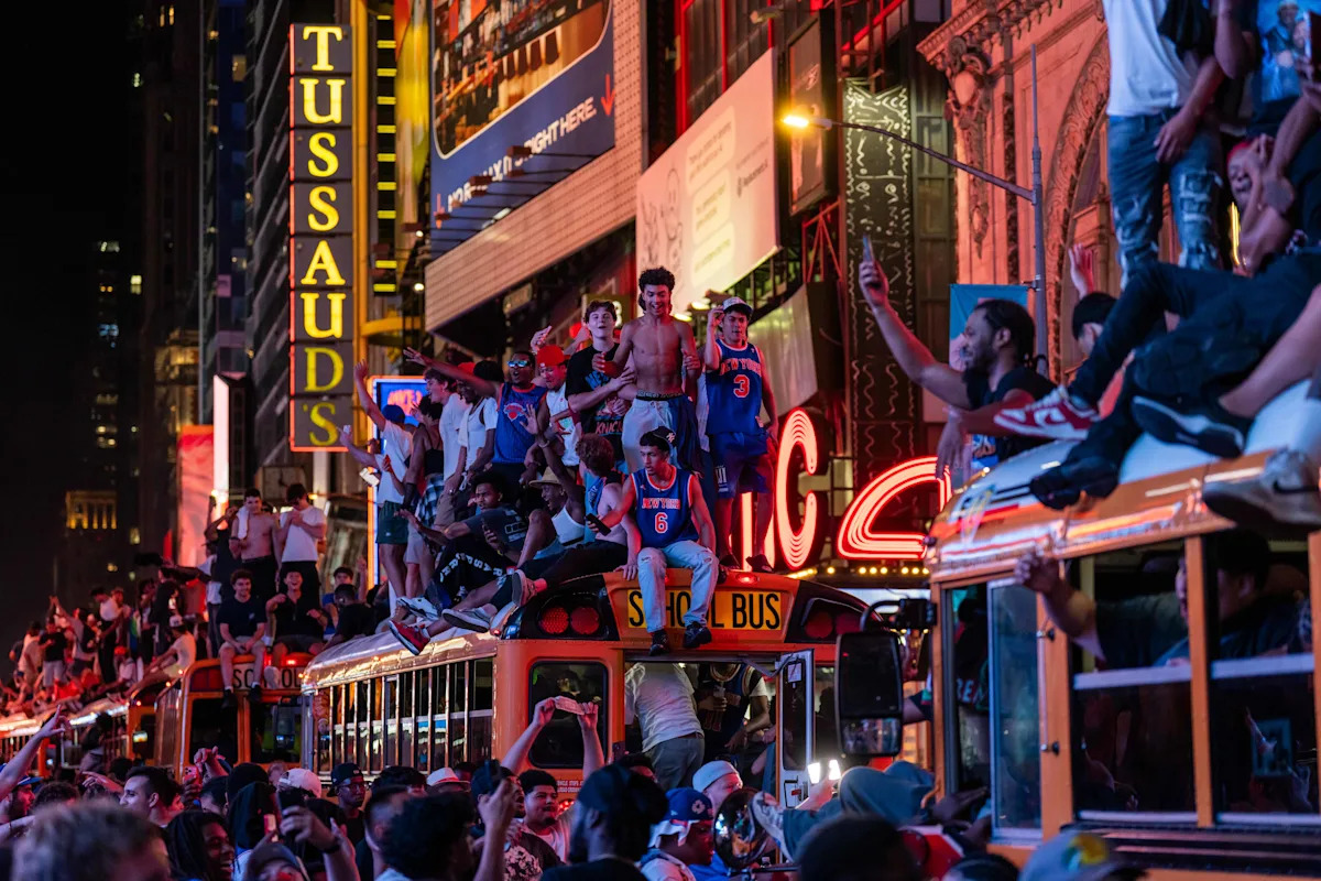 Unreal scenes in New York as city celebrates Knicks' first NBA championship in 53 years