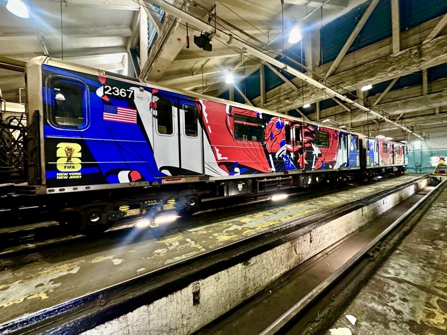 World Cup-themed subway trains launch in NYC