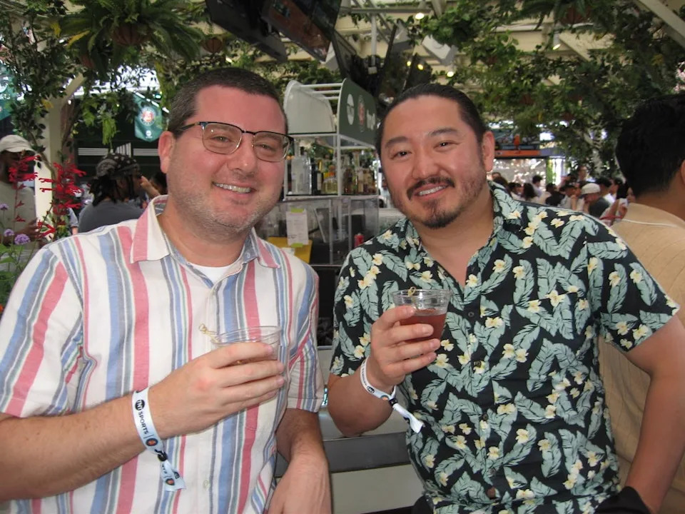 Two men at the bar