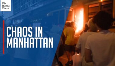 WATCH: World Cup bus set alight as chaotic celebrations erupt in Manhattan after Knicks win