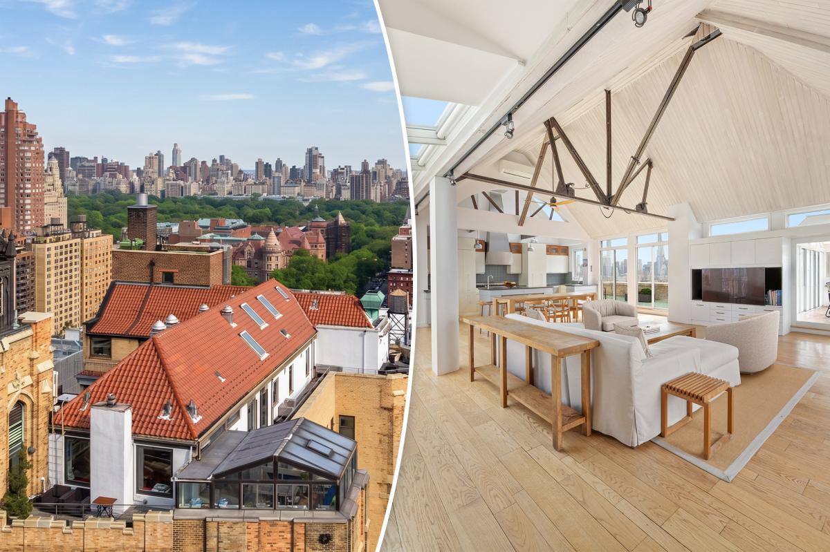 Rare red-roofed NYC penthouse villa lists for $8.25M