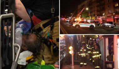Two people in critical condition, firefighter hospitalized after fire breaks out at Queens apartment