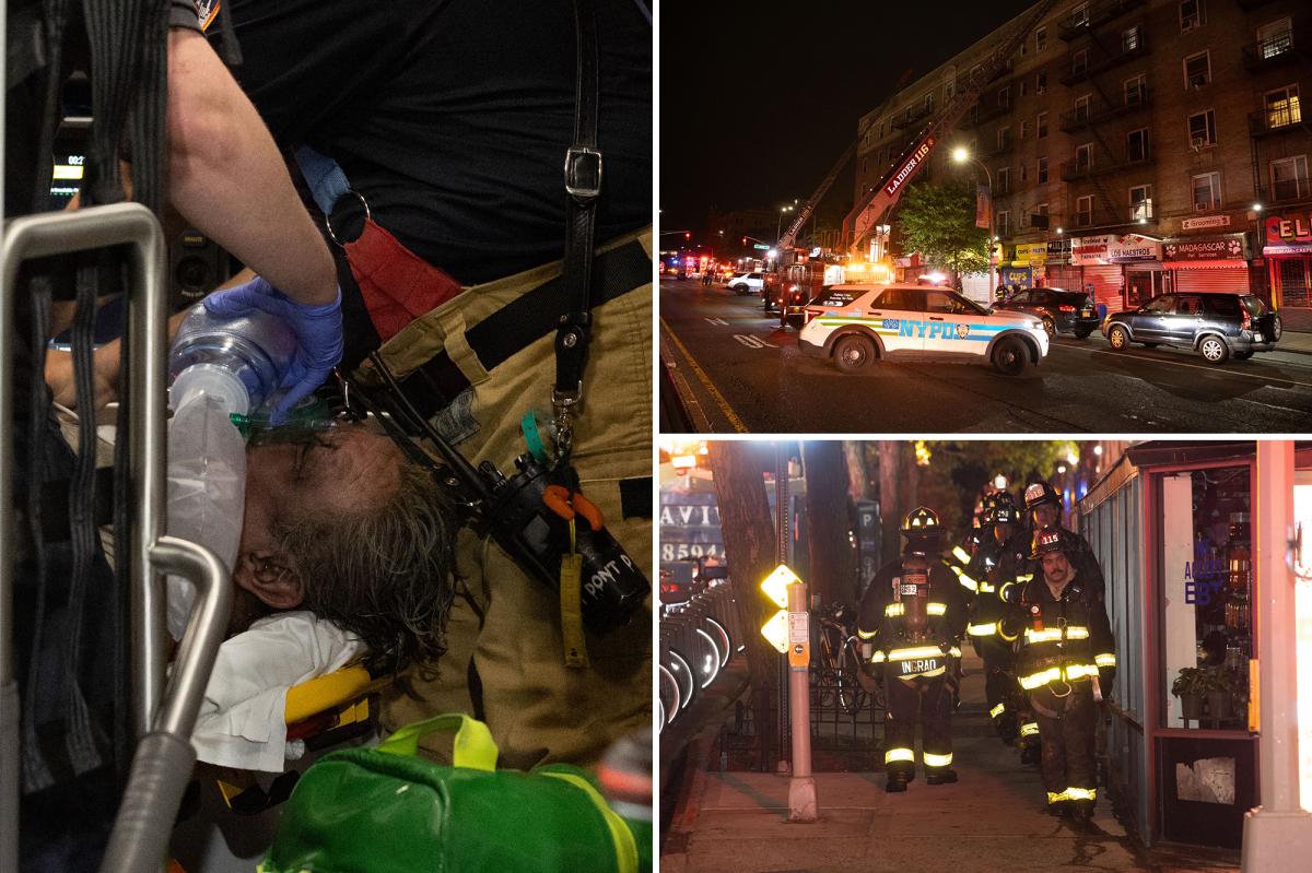 Two people in critical condition, firefighter hospitalized after fire breaks out at Queens apartment