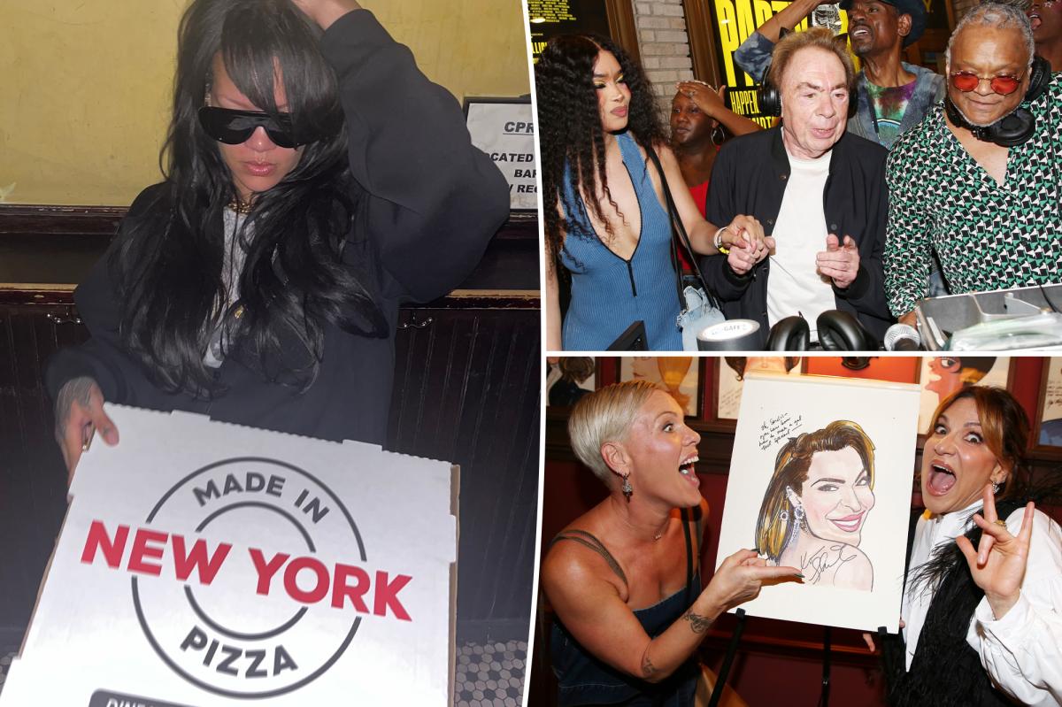 Rihanna grabs late-night pizza at West Village joint, Andrew Lloyd Webber DJs and more NYC sightings