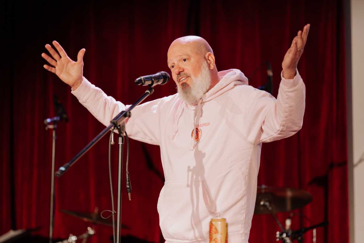 David Cross performing at PineappleFest.
