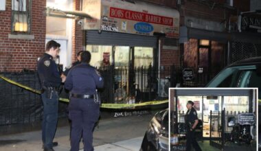 Man, 41, stabbed repeatedly, left clinging to life in brutal violence at NYC barbershop: cops, sources
