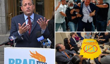 Brad Lander tears up after judge finds him not guilty in NYC ICE arrest episode