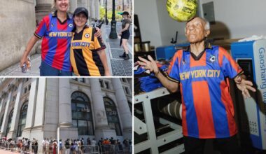 World Cup fans line up for limited-edition NYC jerseys