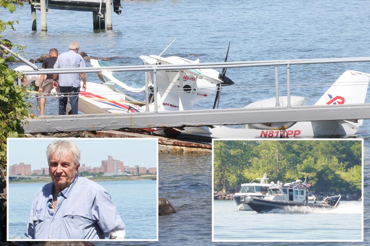 NYC pilot, passenger rescued after wave slams seaplane near Throggs Neck Bridge