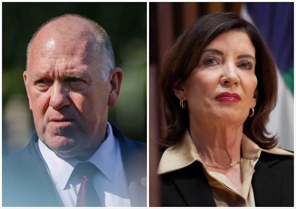White House Border Czar Tom Homan and New York Gov. Kathy Hochul have been at odds over Immigrations and Customs Enforcement actions in New York.