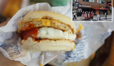 Tourist sues over 'serious' injuries eating McMuffin at NYC McDonald's