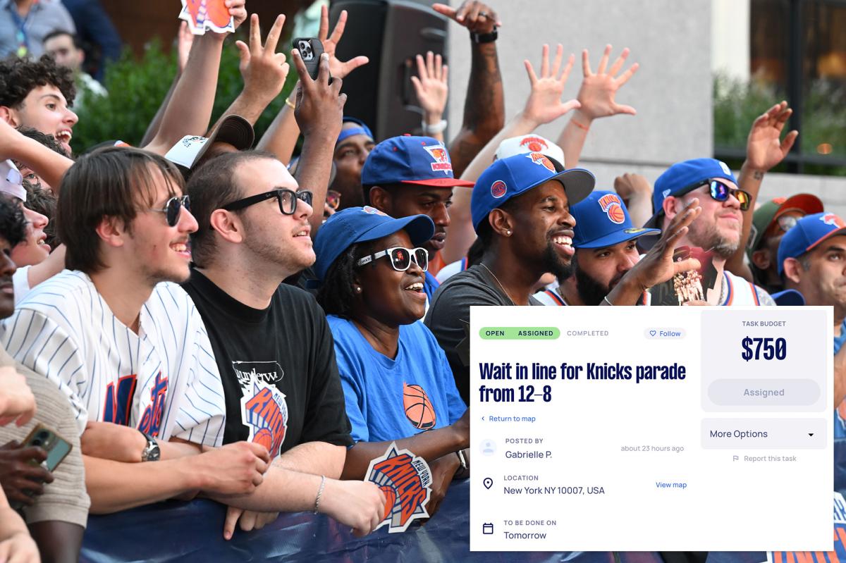 Giddy Knicks fans ready to pay $750 to have someone hold a spot for them at NYC parade