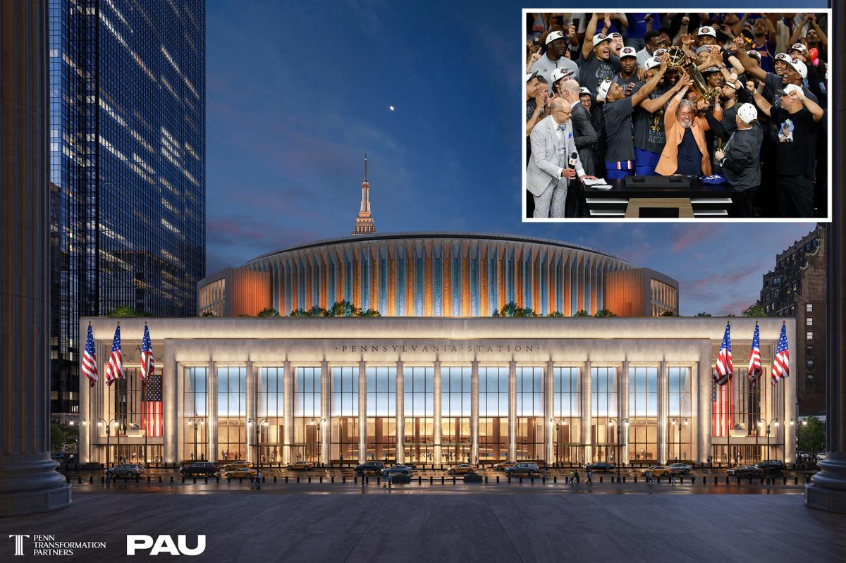 Firm revamping NYC's Penn Station releases NY Knicks-themed design
