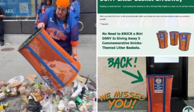 DSNY launches 'No Need to Knick' a trash bin giveaway after JP Morgan theft